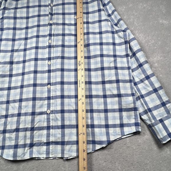 Vineyard Vine Shirt Mens X-Large Blue Plaid Slim Longshore Button Up Long Sleeve - Picture 11 of 13